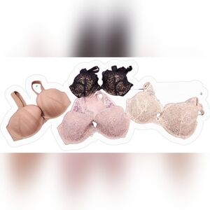 ThirdLove Lace and Smooth Bras - Black, Pink, Cream